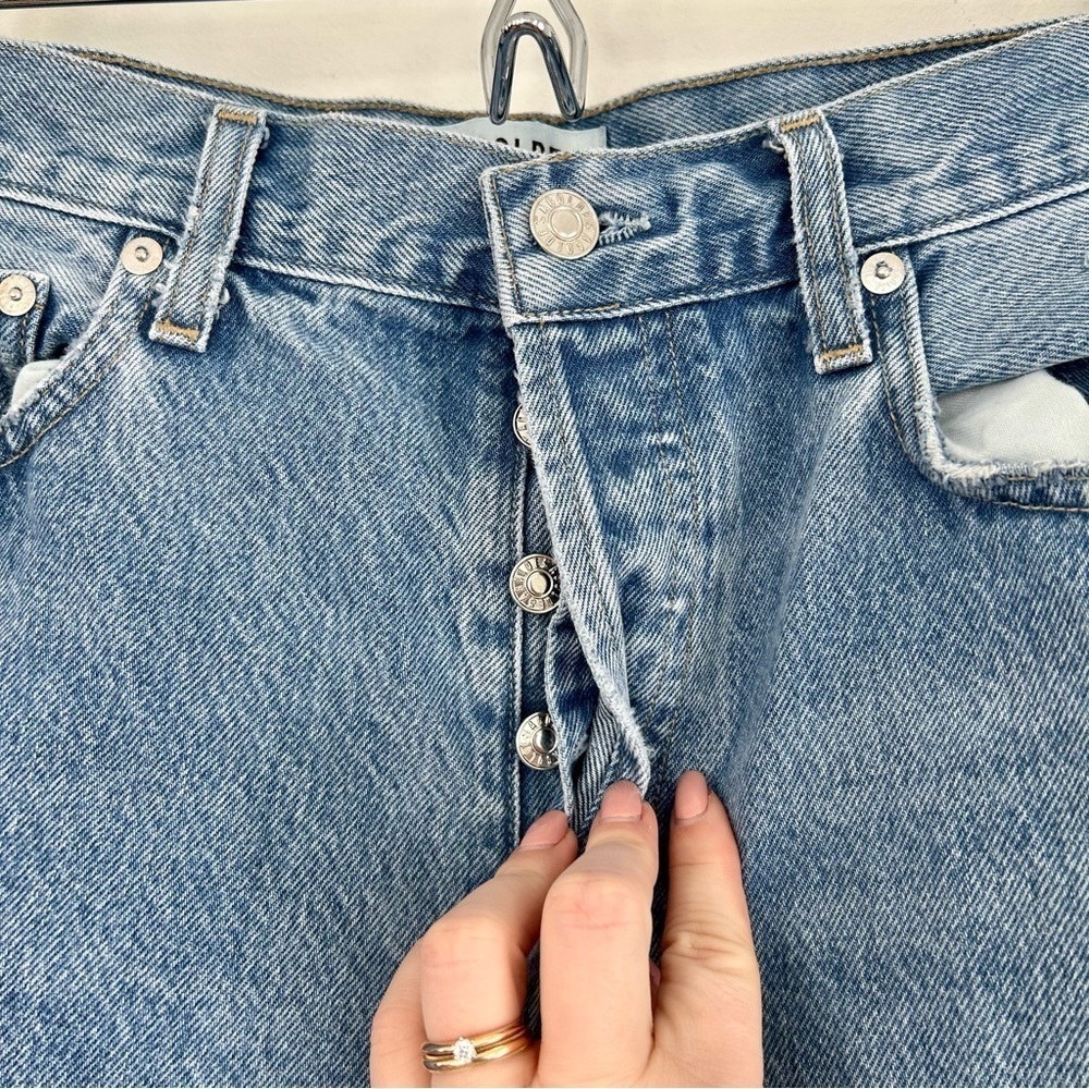 AGOLDE ‘90s Fit Loose Fit Jeans Fall Out Blue Washed Distressed High Rise - Picture 6 of 11